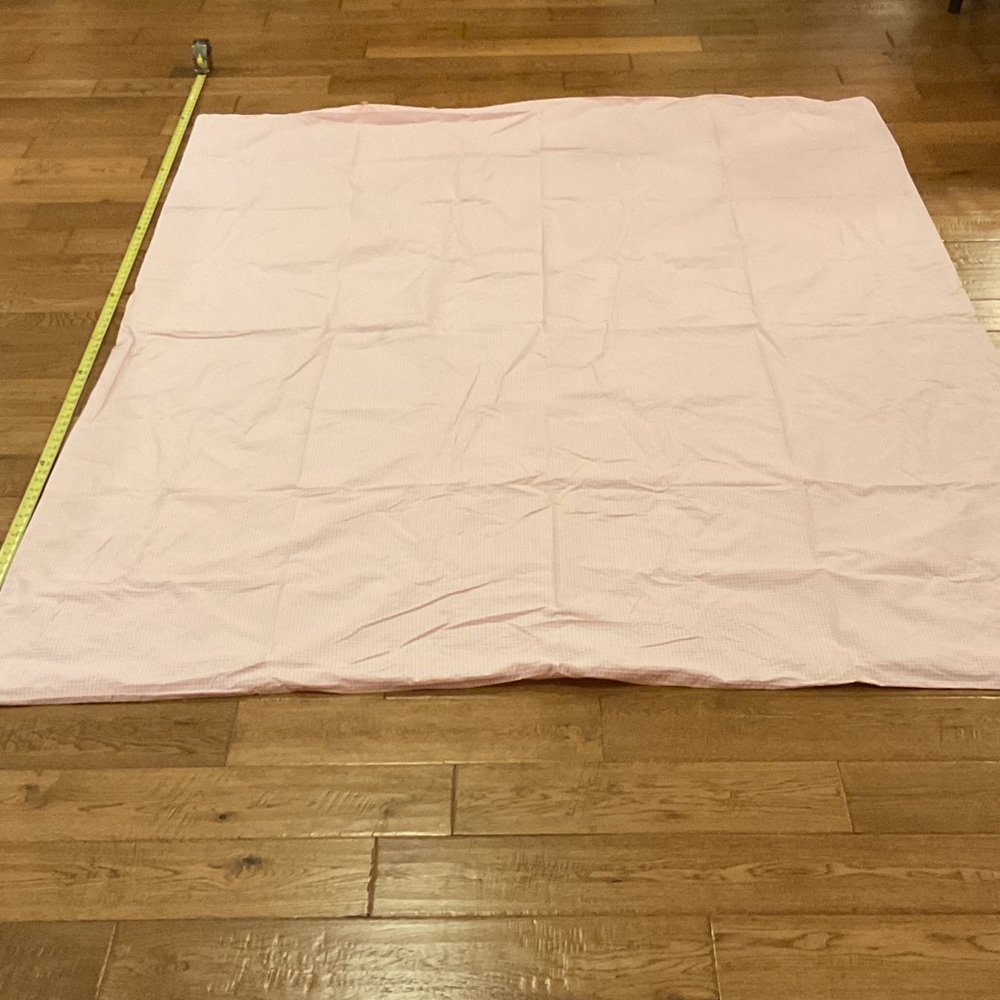Pottery Barn Kids Soft Pink Gingham Twin duvet cover